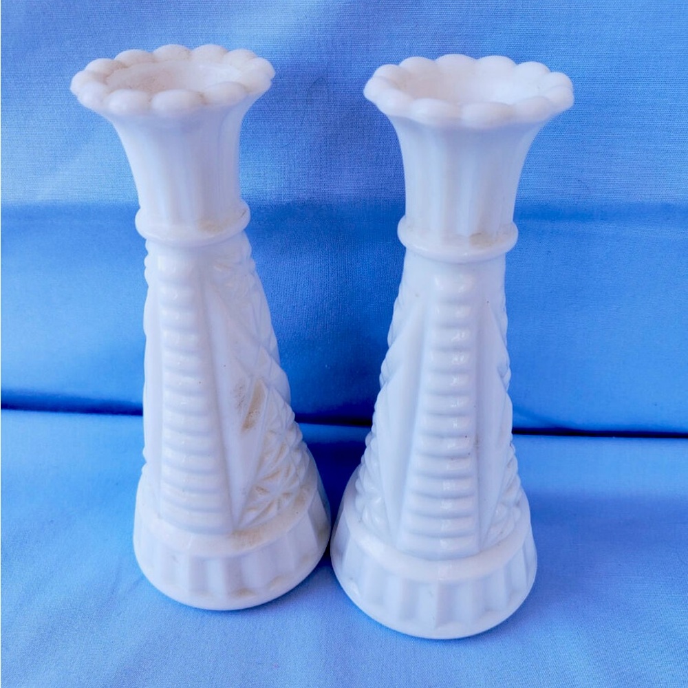 Hobnail milk glass